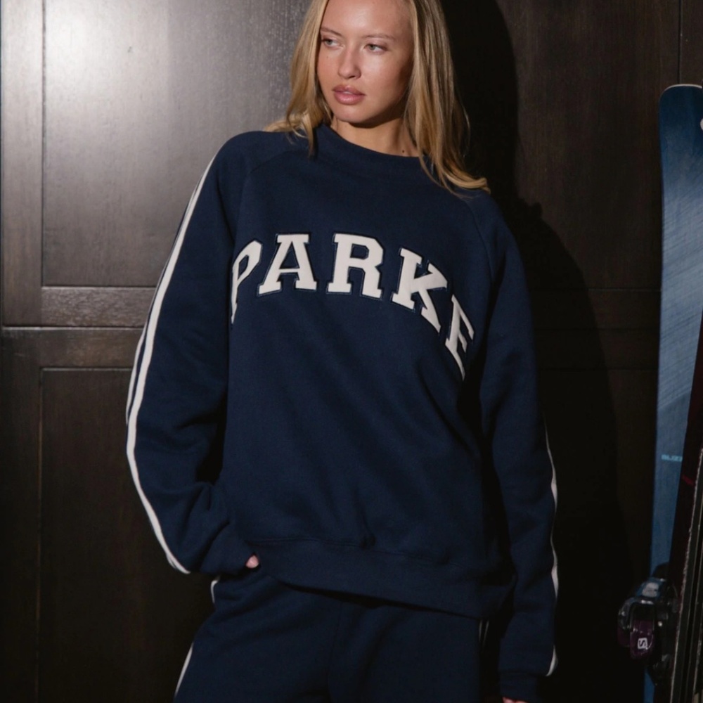 BRAND NEW PARKE Sport Stripe Mockneck L/XL